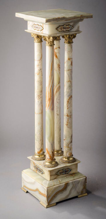 Picture of Green Onyx and Gilt-Bronze Pedestal