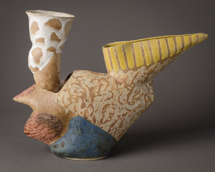 Picture of Sculptural Stoneware Ewer