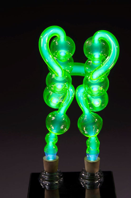 Picture of Green Neon Glass Sculpture