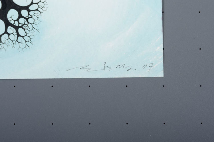 Picture of Mold on Blue Background