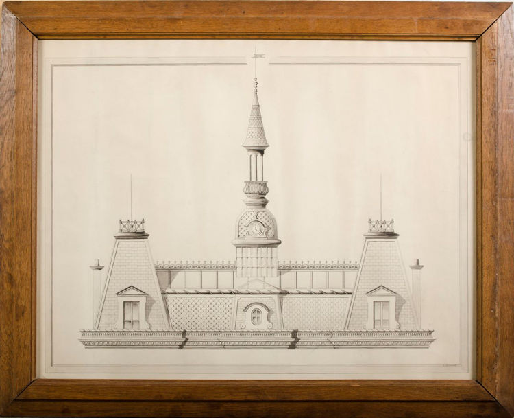 Picture of Drawing of Architectural Roof Model