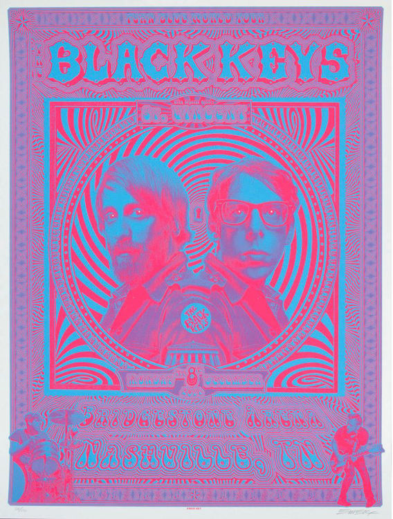 Picture of Blue Psychedelic Black Keys