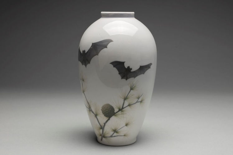 Picture of Porcelain Vase with Bats