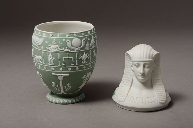 Picture of Canopic Jar - Green Jasperware Dip
