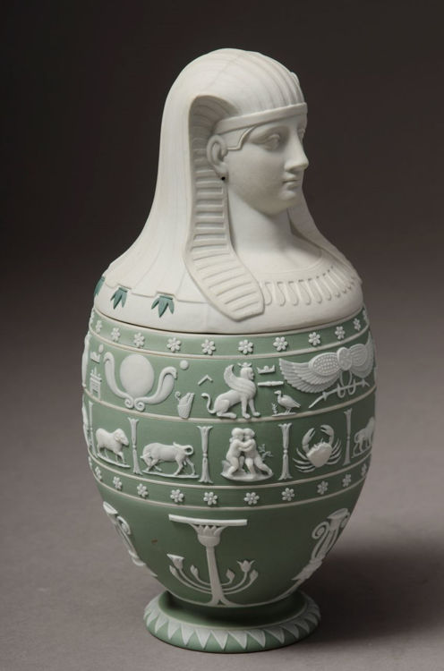 Picture of Canopic Jar - Green Jasperware Dip